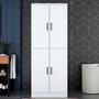 Hanah Home KD109 - 3198 Armario para Lavadora Blanco 70x181.8x72.5 cm Aglomerado Melamina Montaje Pared Organización Lavadero